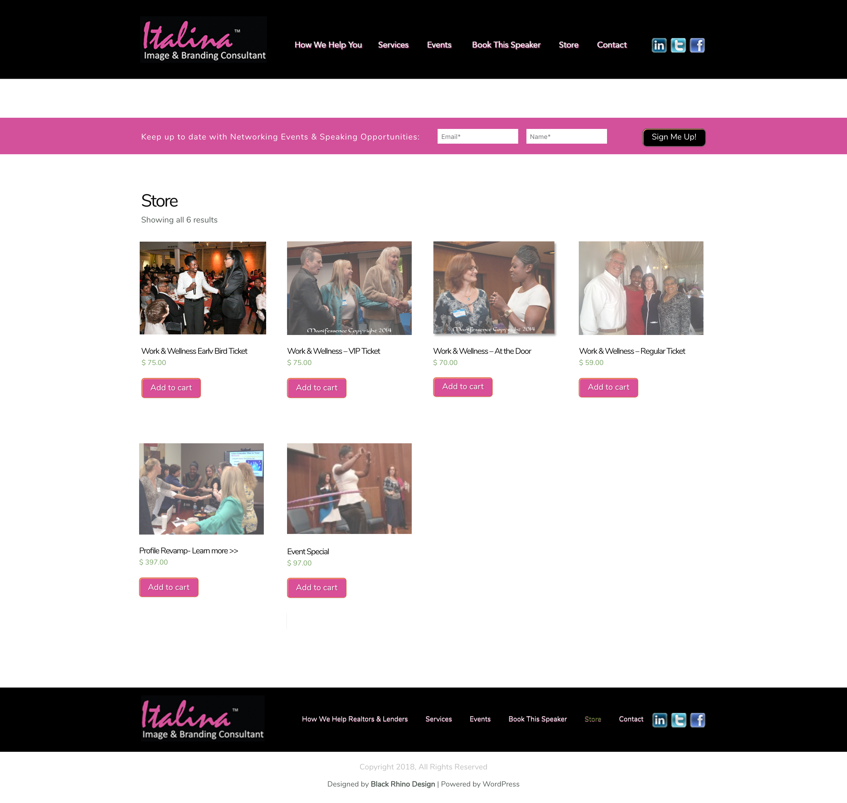 Italina Store Page